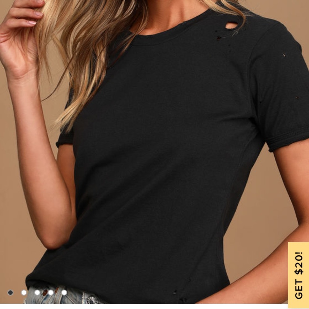 Prince Peter black distressed t shirt